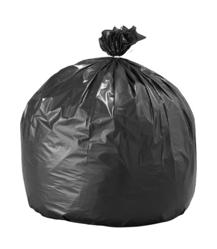 SAC 100L SUPERTENE VEGETAL EP34 820X870MM NOIR C/10X20