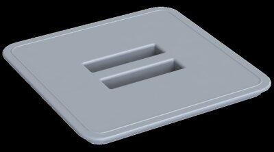 COUVERCLE SEAU GRADUÉ 6 LITRES GRIS - KUADRO, SEAU PLASTIQUE