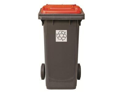 POUBELLE DE TRI SÉLECTIF MATFER 120L ROUGE