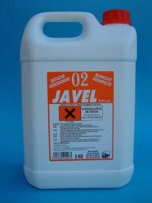 JAVEL CONCENTRE 9.6% CHLORE ACTIF 5L