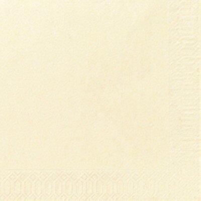 SERVIETTES OUATE 2 PLIS PLIAGE CRÈME - LOT DE 16X125
