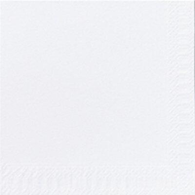 SERVIETTE OUATE PLIAGE 4 BLANC 24X24CM C/8X300