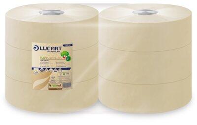 PAPIER TOILETTE JUMBO 350M ECONAT 1458F 2P HAVANE ECOL X6 - 3