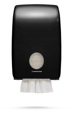 DISTRIBUTEUR ESSUIE-MAINS PLIÉS AQUARIUS NOIR