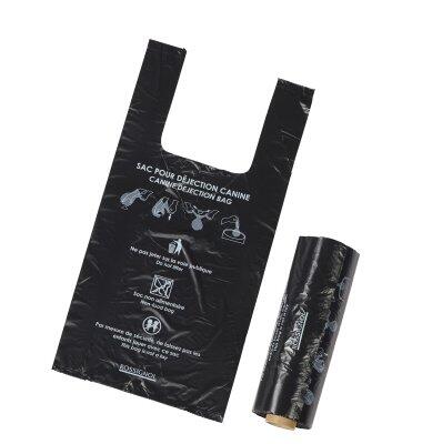 SAC-GANT HYGECA NOIR EN RLX POUR DEJECTIONS CANINES C/10X200