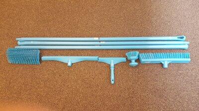 KIT DE DEMARRAGE 6 OUTILS DE NETTOYAGE BLEU