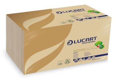 SERVIETTE 1 PLI 30X30 ECONATURAL X500, HAVANE, C/8X500