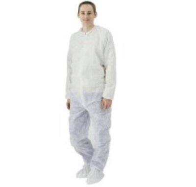 COMBINAISON  SANS POCHE  PP 40G BLANC TAILLE XL C/25
