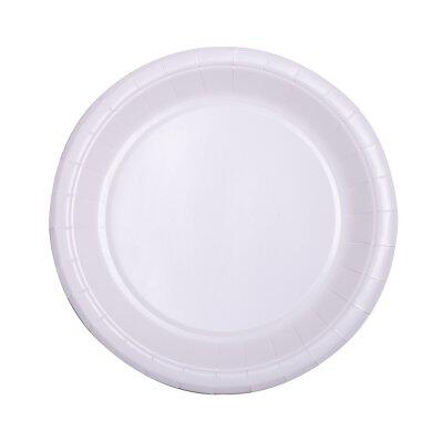ASSIETTE RONDE EN CARTON BLANC DIAM 18 C/20X50