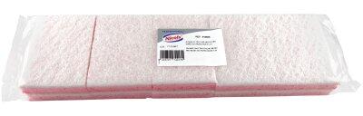 EPONGE GRATTANTE 12,7X8,9X2,4CM TRICOUCHE BLANC/ROSE X10