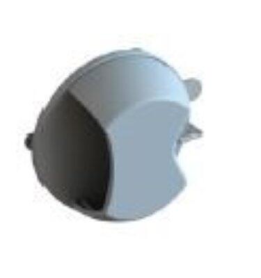 POIGNÉE DE PORTE DE CHARIOT NOIR, DOUBLE ADHÉRENCE, 32-40MM