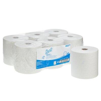 ESSUIE-MAINS EN ROULEAU SCOTT CONTROL 300M BLANC 1 PLI - LOT DE 6