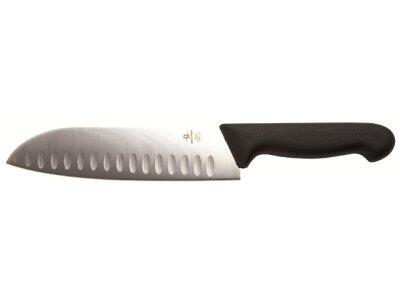 COUTEAU SANTOKU MATFER NOIR 180MM - MATÉRIEL DE CUISINE