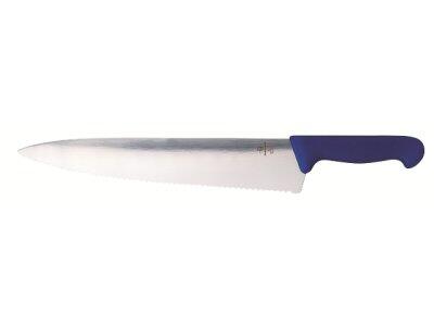 COUTEAU CRANTÉ MATFER BLEU - 310MM - MATÉRIEL DE DÉCOUPE