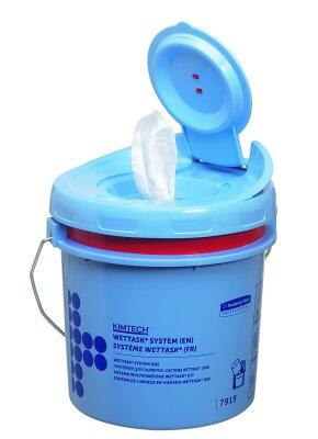 SEAU DISTRIBUTEUR ESSUYAGE RECHARGEABLE KIMTECH*/WETTASK* X4