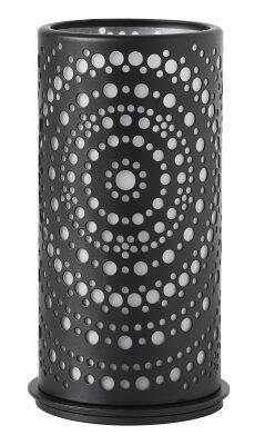 BOUGEOIR METAL BILLY 140X75MM NOIR C/4
