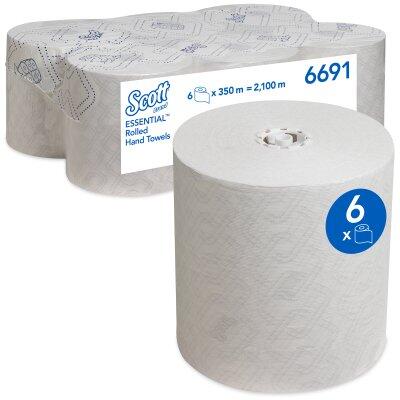 ESSUIE-MAINS ROULEAU SCOTT ESSENTIAL BLANC 1 PLI 350M - LOT DE 6 - 2