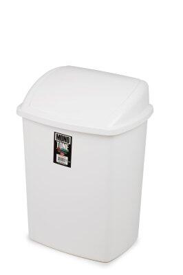 POUBELLE FLIP FLAP 26L BLANCHE