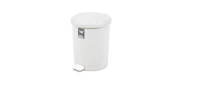 POUBELLE A PEDALE + SEAU 20L BLANC