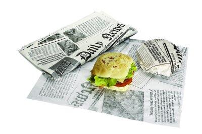 PAPIER BURGER PARAFFINE 400X330MM DECOR JOURNAL C/2X1250