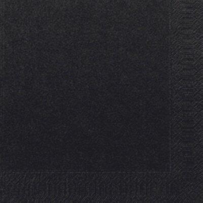 SERVIETTE EN OUATE 33X33 PLIAGE 2PLIS NOIR, LOT DE 16X125