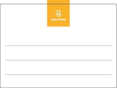 ÉTIQUETTES DÉTACHABLES MATFER 50X71MM, LOT DE 500