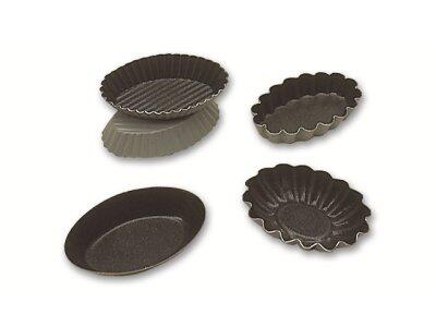 MOULE OVALE CANNÉLÉ EXOPAN MATFER, LOT DE 25