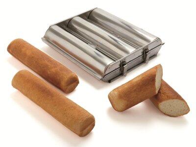 MOULE TRIPLE POUR TOAST EN INOX 300X70 - MATFER