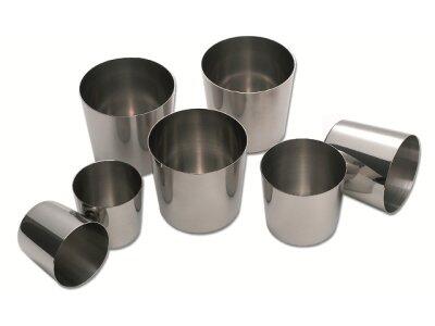MOULES DARIOLE MATFER INOX 65X65MM, LOT DE 6