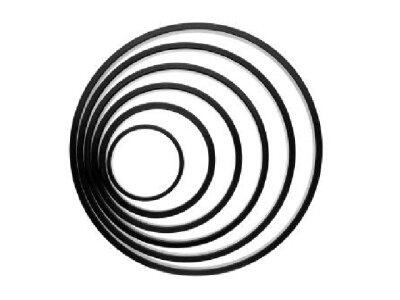 CERCLE À TARTE MATFER EXOGLASS 100X20MM LOT DE 6