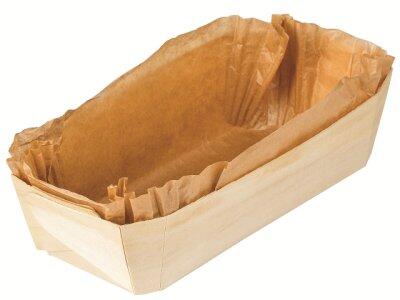 MOULE DE CUISSON EN BOIS MATFER 25X12CM - LOT DE 100
