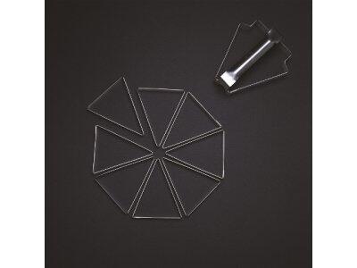 SET DE 8 TRIANGLES MOZAÏK EN INOX - MATFER