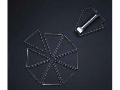 DÉCOUPOIR TRIANGLE MOSAÏQUE INOX MATFER POUR BOULANGERIE ET PÂTISSERIE