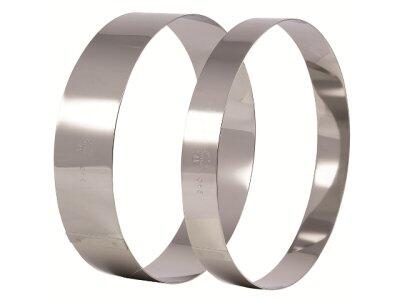 CERCLE À TARTE INOX MATFER 60MM - LOT DE 6