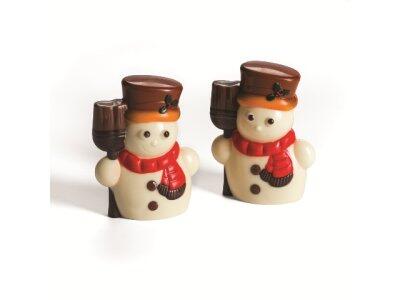 PLAQUE DE CHOCOLAT BONHOMMES DE NEIGE MATFER