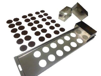 KIT DE TUILES CHOCOLAT ACIER INOXYDABLE 635X167X3MM - MATFER