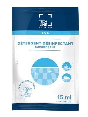 DETERGENT DESINF. SURODORANT TECHLINE CITRON VERT 15ML CX250