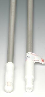 MANCHE ALIMENTAIRE ALUMINIUM ANODISE 1.40M D25MM POIGNEE BLC