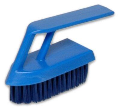 BROSSE A ONGLES ALIMENTAIRE 13CM +POIGNEE FIBRE SOUPLE BLEU