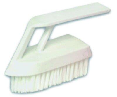 BROSSE A ONGLES ALIMENTAIRE 13CM +POIGNEE FIBRE SOUPLE BLANC