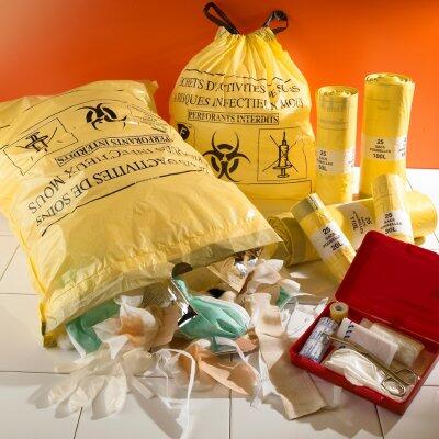 SAC 15L DASRI NFX30501 EP 19µ 400X350MM LC JAUNE C/20X25