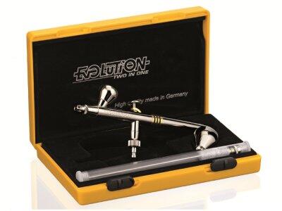 AÉROGRAPHE EVOLUTION MATFER DOUBLE ACTION AVEC BUSES 0,2/0,4 MM