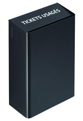COLLECTEUR DE TICKETS COLLECTIK 5L - GRIS MANGANÈSE, ACIER ANTI-UV