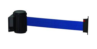 BARRIÈRE MURALE GRISE AVEC SANGLE RÉTRACTABLE 3M ET MANCHE BLEU