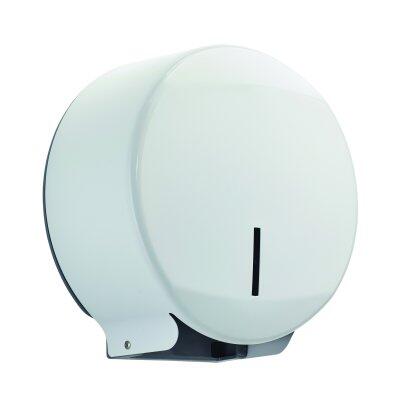 DISTRIBUTEUR PAPIER TOILETTE ROSSIGNOL 200M INOX AISI 304 BLANC 9016
