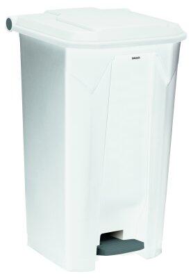 POUBELLE À PÉDALE UTILO 100L BLANC EN POLYPROPYLÈNE