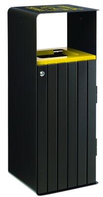 CORBEILLE À FIXER/POSER 110L GRIS MANGANÈSE ANTI-UV ET ANTICORROSION
