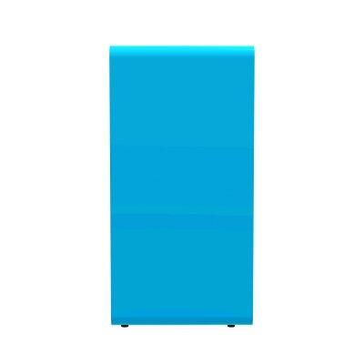 BORNE DE TRI 75L SANS SERRURE - SUPPORT SAC CUBATRI BLANC/BLEU