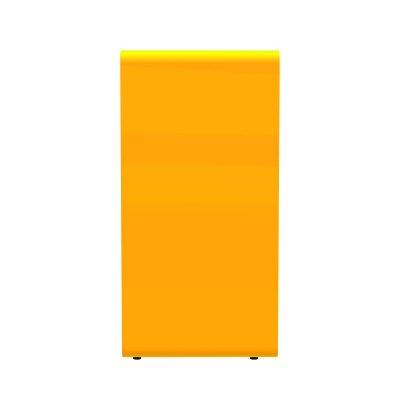 BORNE DE TRI 75L BLANCHE/JAUNE SANS SERRURE POUR RECYCLAGE