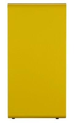 BORNE DE TRI SÉLECTIF 75L ACIER ANTI-UV JAUNE - SYSTÈME PUSH/PULL